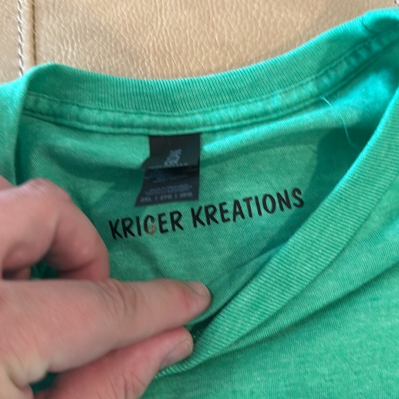 Gildan handmade brand new green XX large T-shir "know your own worth add tax - Picture 3 of 7